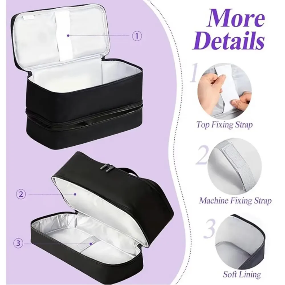 🗽Black Travel Storage Organizer Bag with Lock